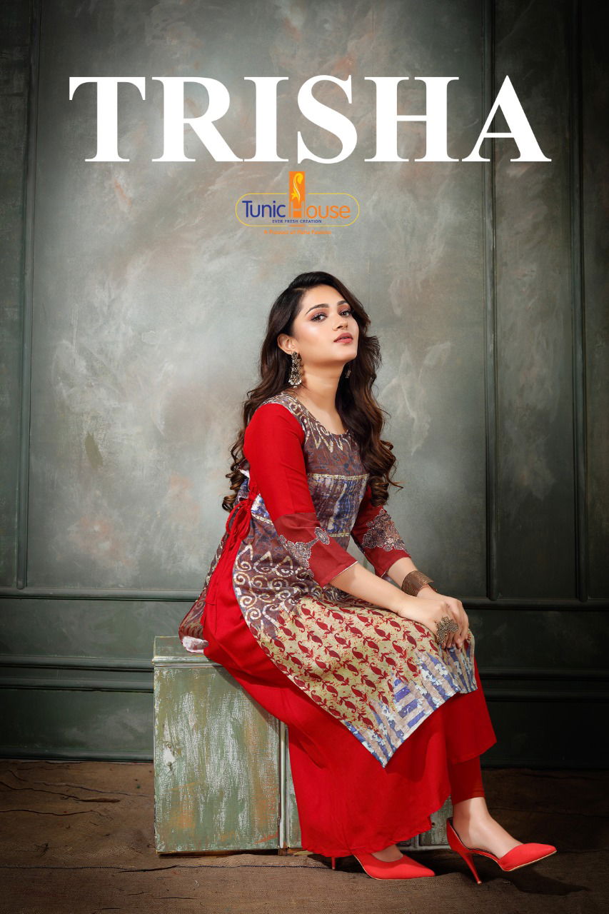 Tunic House Trisha Designer Fancy Ethnic Wear Rayon Kurti Collection